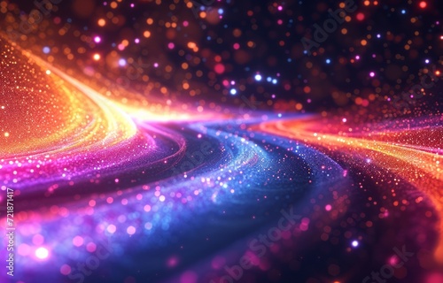 Abstract Background, Galaxy in colors, Colorful Roads 