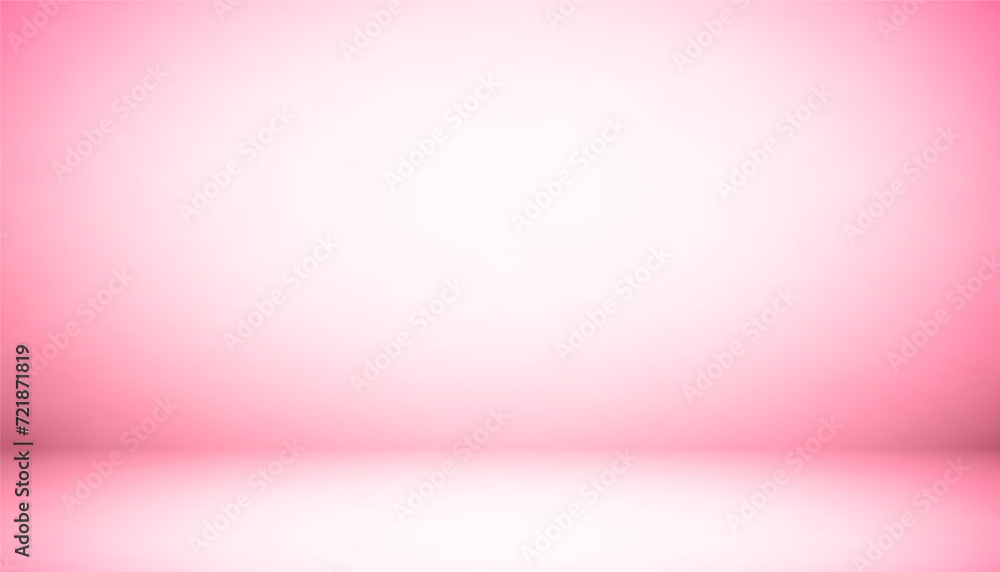 Fototapeta premium Pink color background, Pink studio room