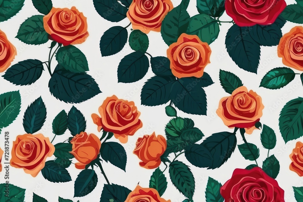 seamless background with roses seamless background with roses