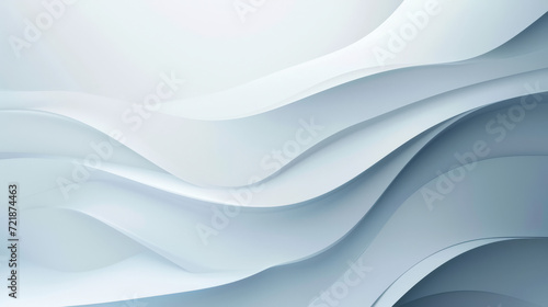 Abstract minimalist wavy background in cool blue tones. photo