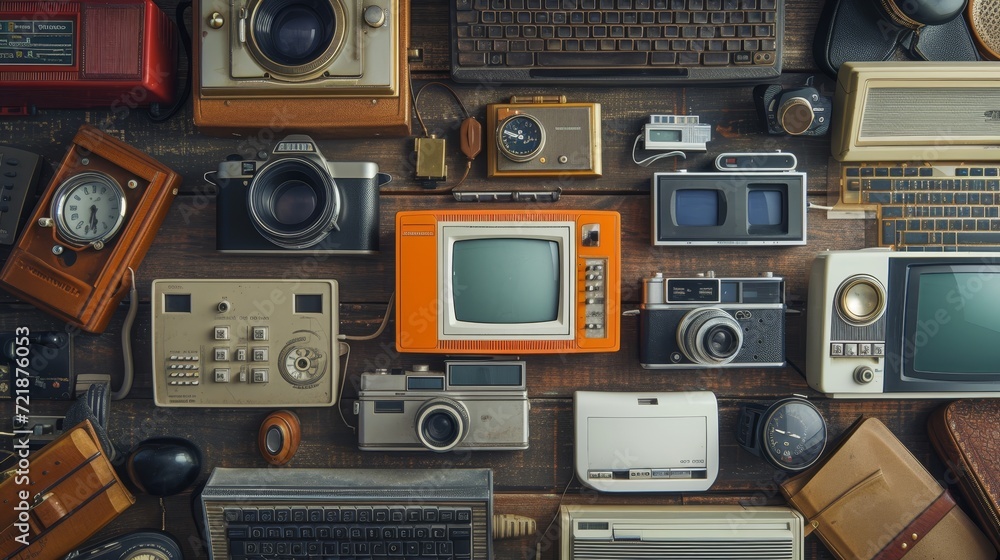 Obraz premium The Evolution of Gadgets: From Analog to Digital