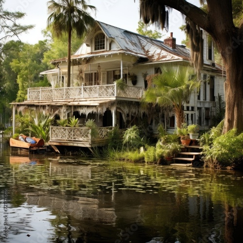 Louisiana House On water.