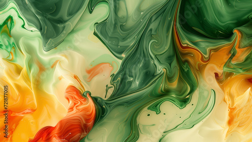 Spectrum of Elegance: Multi-Colored Marble Texture with Fluid Lines - Created using Generative AI