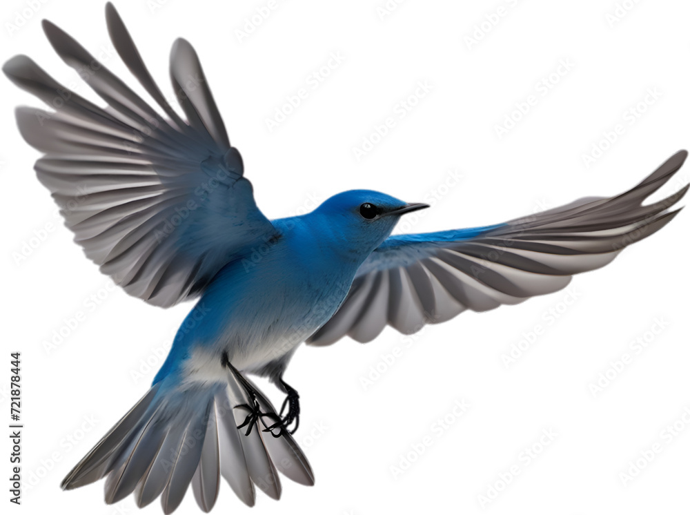 Naklejka premium Close-up image of a Mountain Bluebird.