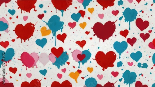 colorfull love symbol illustration