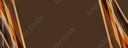 Abstract squares shape on choco brownie background.