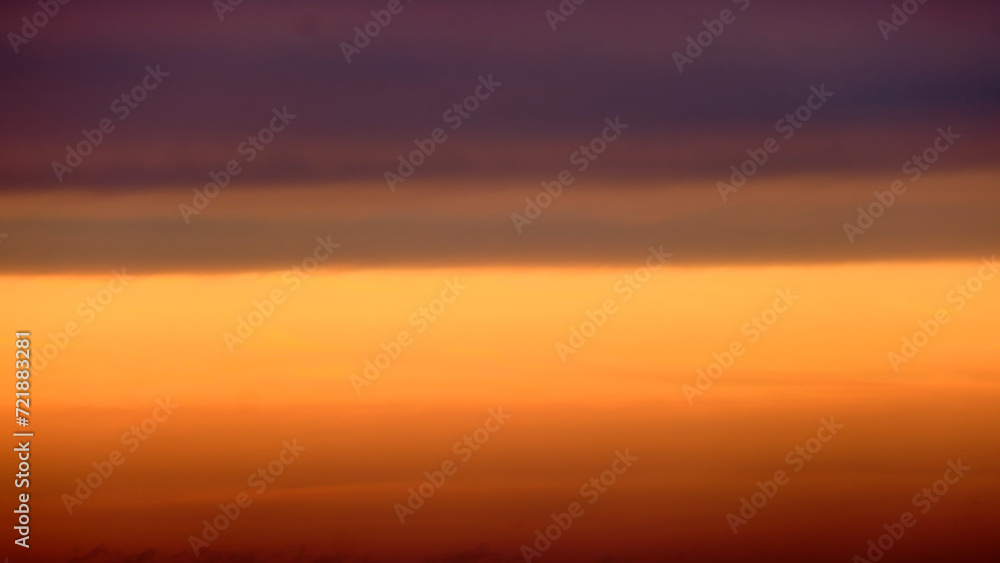 Sunset sky background. Panoramic view of the evening sky.