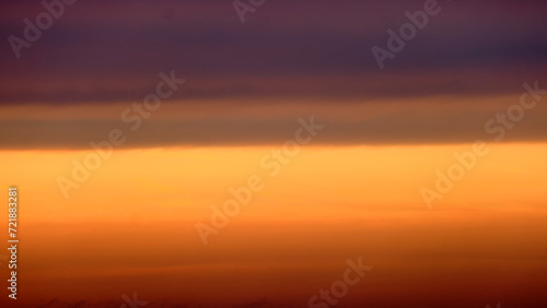 Sunset sky background. Panoramic view of the evening sky.