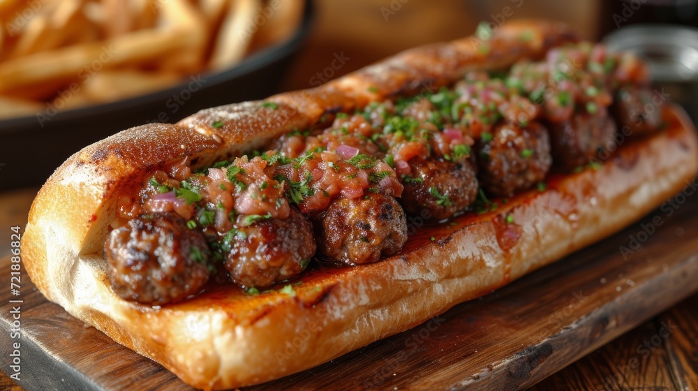 tasty meatball sub sandwich Generative AI tasty meatball sub sandwich Generative AI
