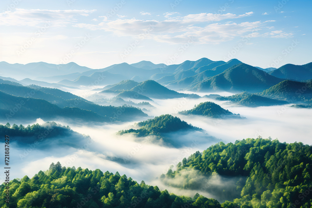 mountains covered in clouds. mountains covered in clouds.