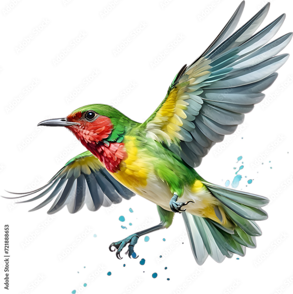 Fototapeta premium Close-up image of a Cuban Tody bird. 