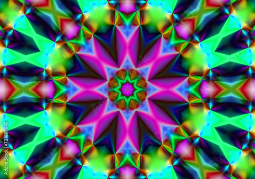 psychedelic background. bright colorful patterns. Abstract kaleidoscope pattern. pattern for design. © Sergei