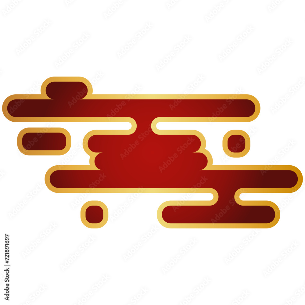 Fototapeta premium Lunar New Year Cloud Illustration