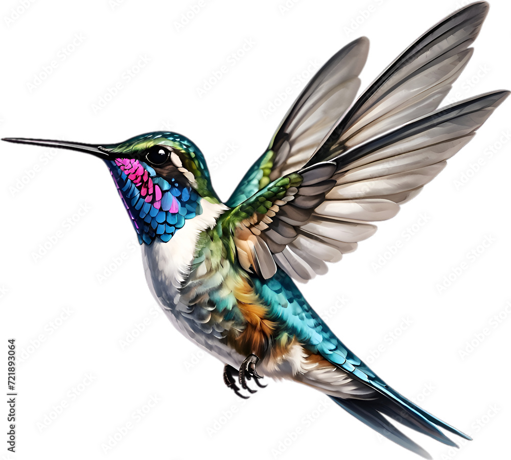 Naklejka premium Close-up image of a Bee hummingbird bird. 