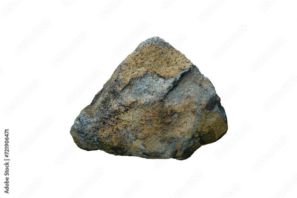Cut out vascular basalt extrusive igneous rock isolated on white background. Cut out vascular basalt extrusive igneous rock isolated on white background.