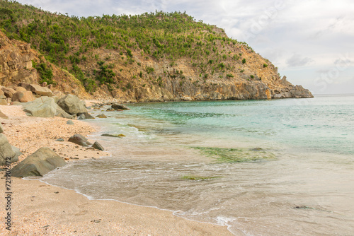Peaceful beach in Saint Barthélemy (St. Barts, St. Barth) Caribbean © Vlad Ispas