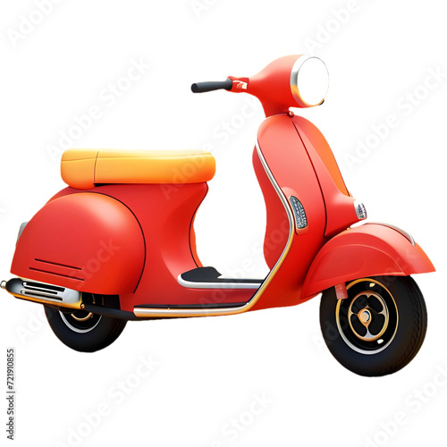 Png of scooter against transparent Background