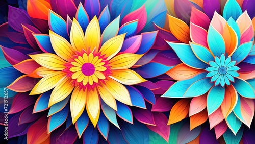 A Colorful Display of Artistic Paper Flowers