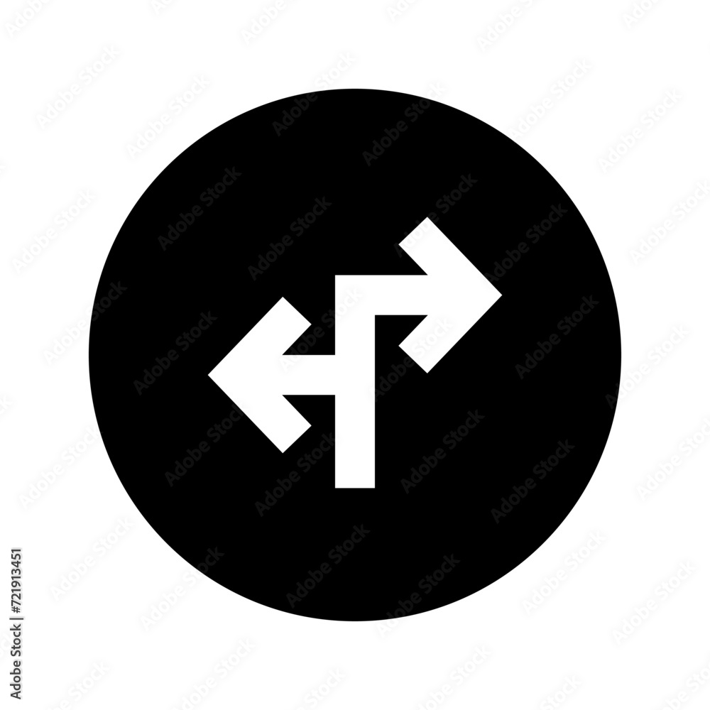 Reverse Left Right Arrow Circular Black Icon Reverse Left Right Arrow Circular Black Icon