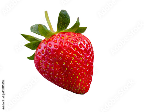 Une belle fraise rouge en PNG photo