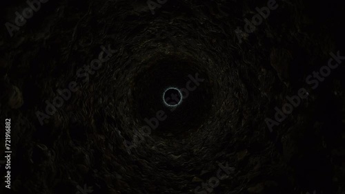 Falling into the dark unknown.