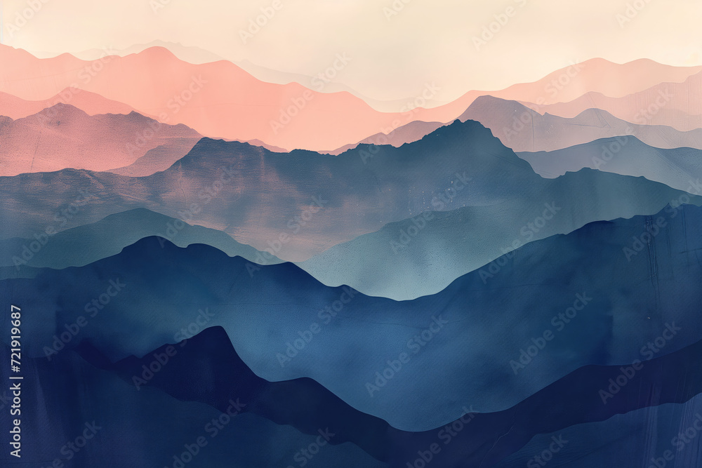 Abstract mountain range background