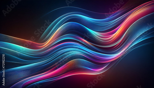 Abstract wave fluid glowing background