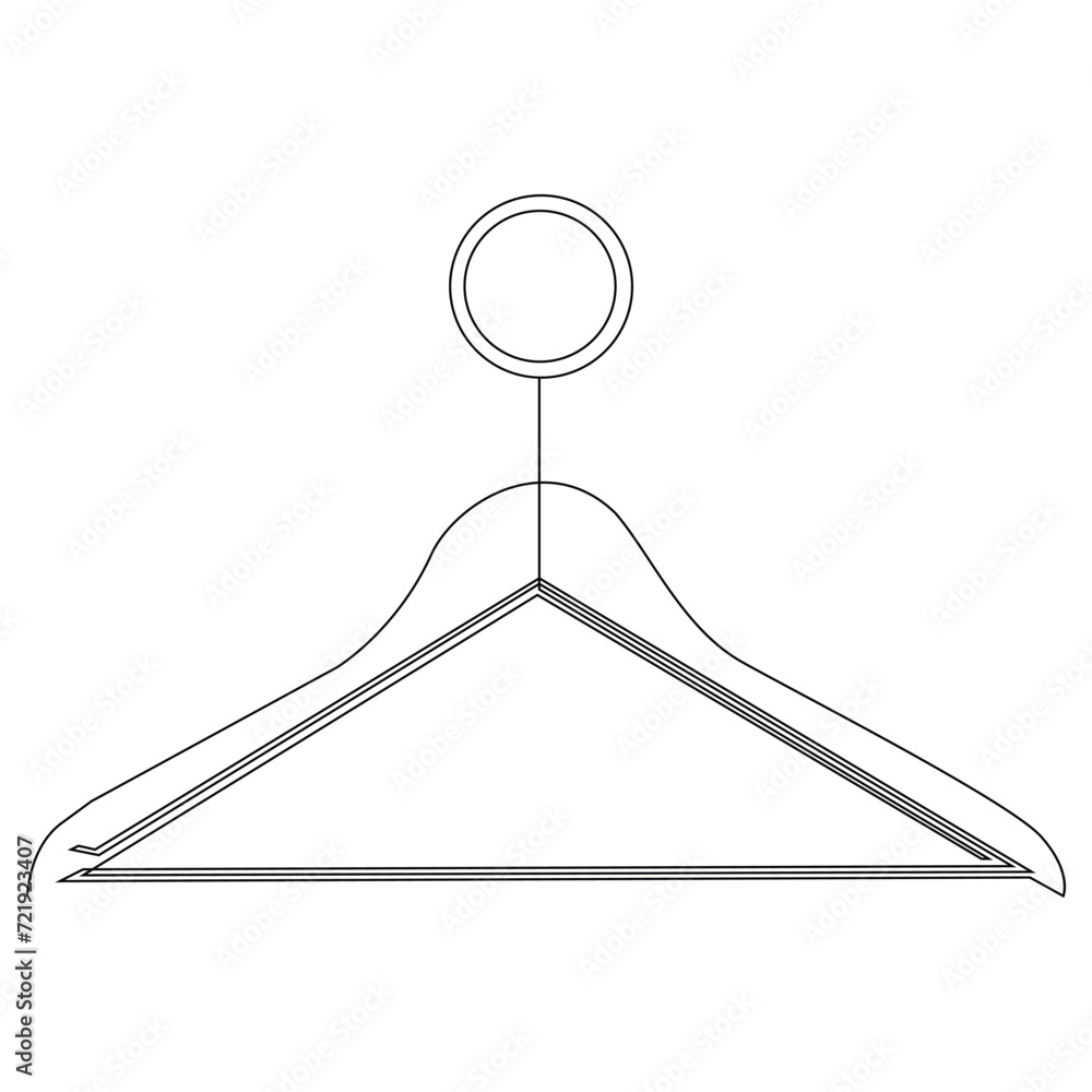 clothes hanger continuous single line outline vector art drawing and simple one line hanger minimalist design clothes hanger continuous single line outline vector art drawing and simple one line hanger minimalist design