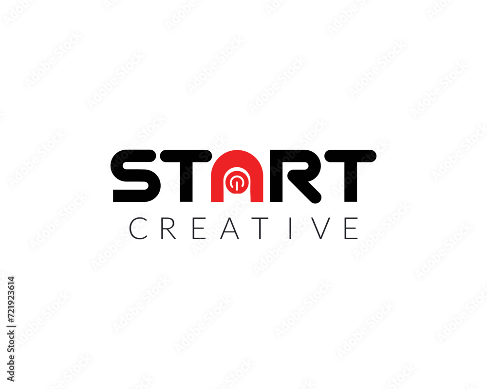start letter and power icon abstract logo flat vector icon with solid color. start letter and power icon abstract logo flat vector icon with solid color.