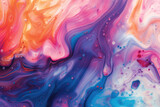 Acrylic color liquid ink swirl abstract background