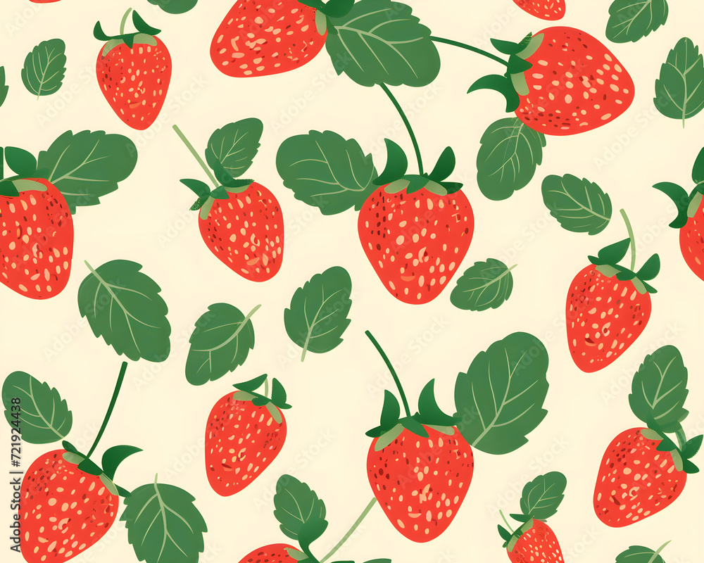 seamless pattern with strawberries seamless pattern with strawberries