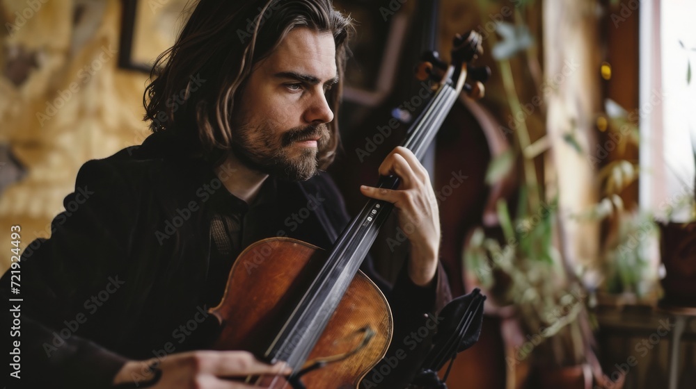A passionate musician captivates his audience with the haunting