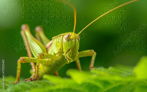 macro shot of Grasshopper