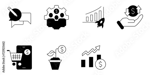 Angel investor icons set .Angel investor pack symbol vector elements for infographic web