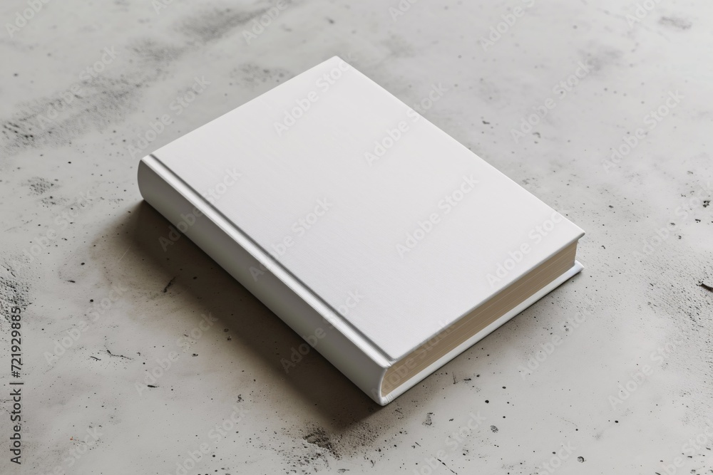 White background and solid cover mockup template for book cover. White background and solid cover mockup template for book cover.