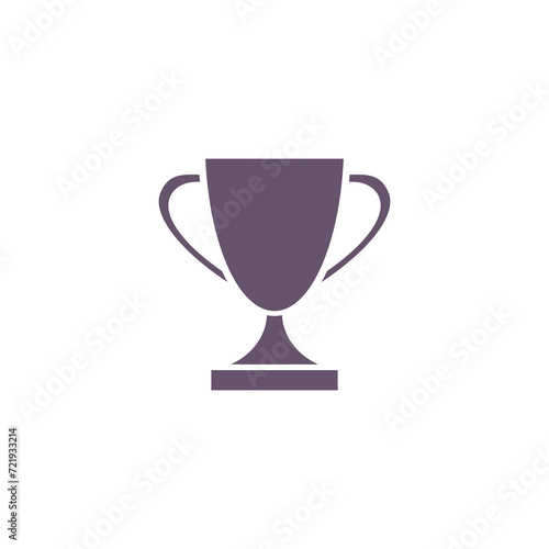 Trophy, Champion cup icon isolated on transparent background