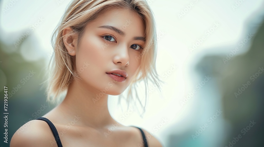 Discover elegance with the profile of a beautiful woman against a pristine white background. Timeless beauty, perfectly captured. Generative AI Discover elegance with the profile of a beautiful woman against a pristine white background. Timeless beauty, perfectly captured. Generative AI