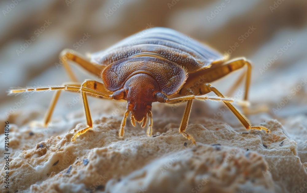 Macro close-up of bed bug
