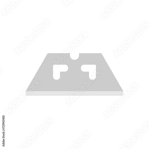 scraper blades or razor blades flat design vector illustration