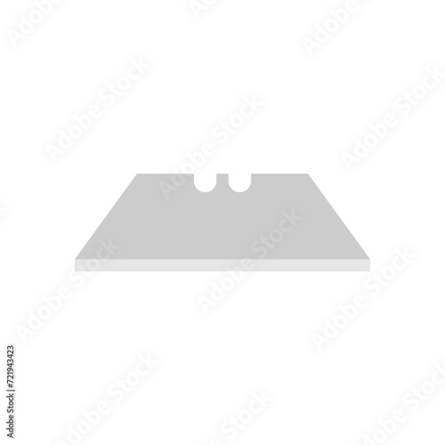 scraper blades or razor blades flat design vector illustration