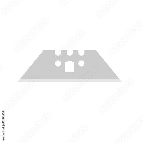 scraper blades or razor blades flat design vector illustration