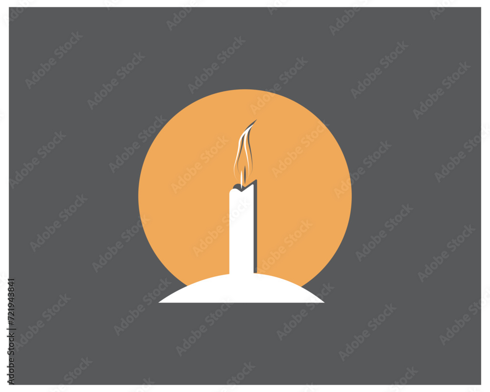 candle light dinner vector logo candle light dinner vector logo