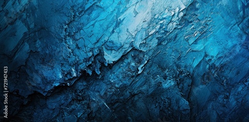 a blue rock with cracks