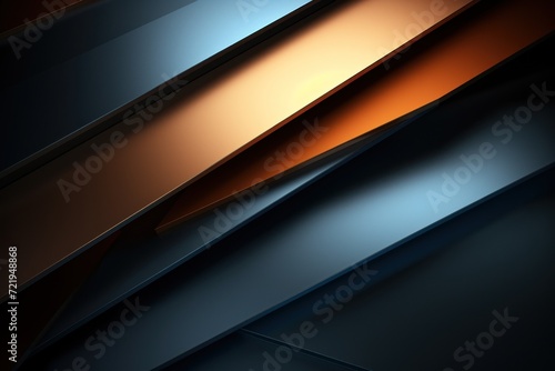 a close up of a blue and orange striped object