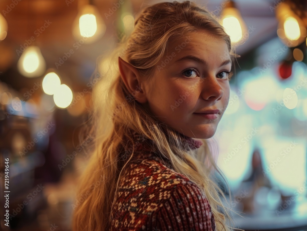 a girl with elf ears a girl with elf ears