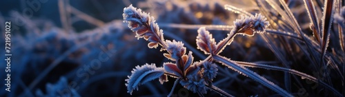 a plant with frost on it