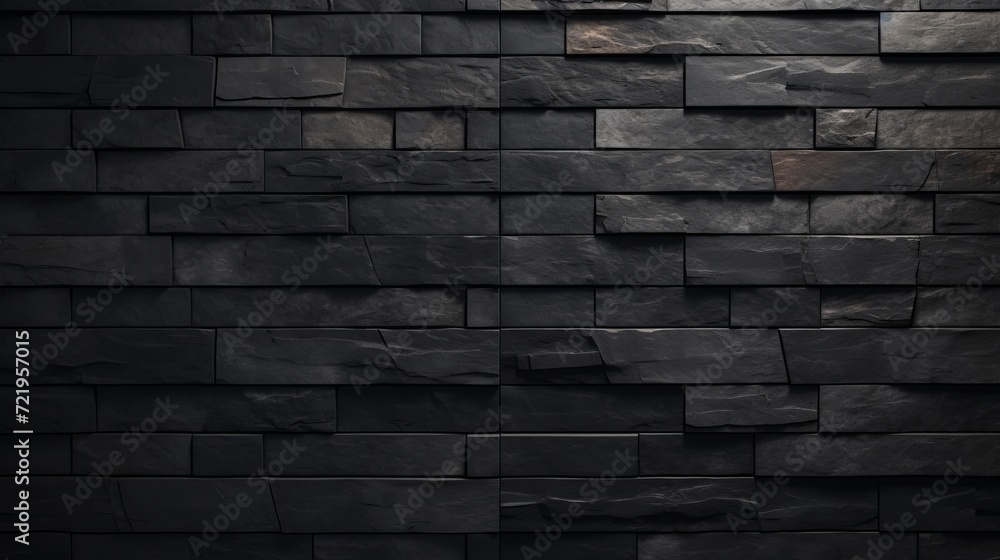 Black stone tile wall patterns