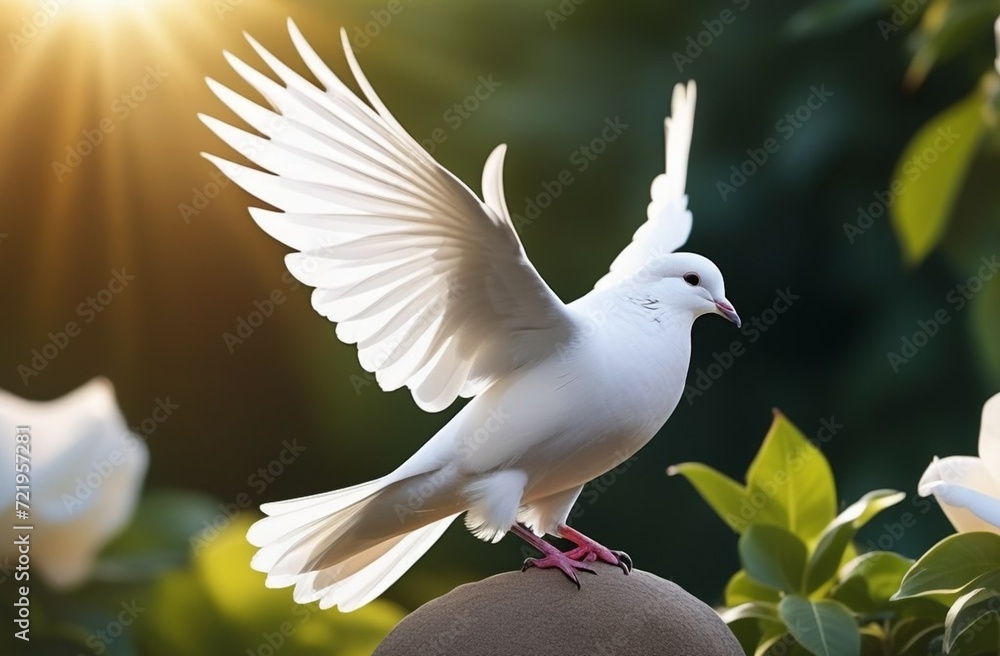 Obraz premium International Peace Day, white dove