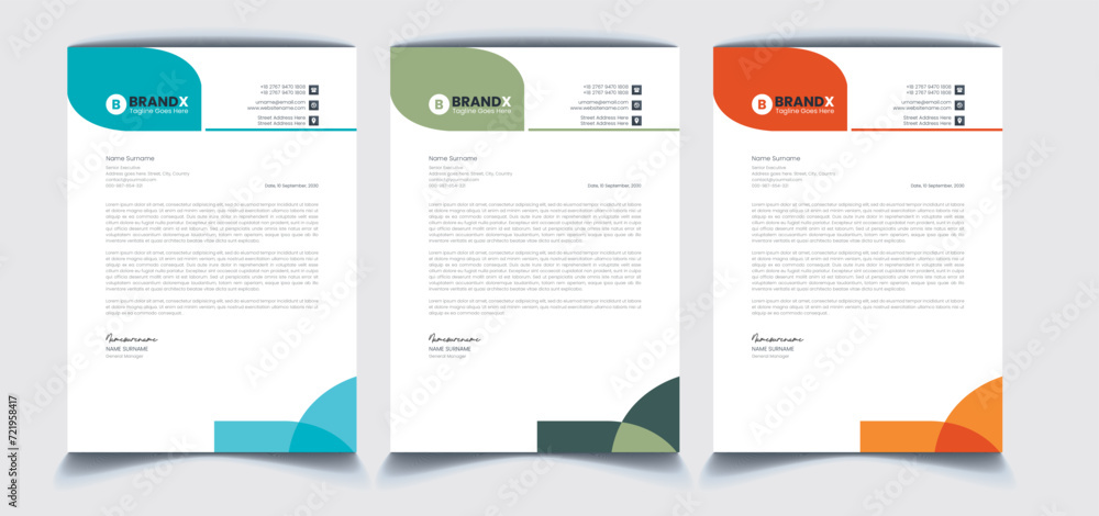 Corporate Letterhead Design Templates Corporate Letterhead Design Templates