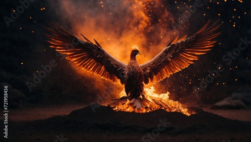 eagle in fire © Sohaib